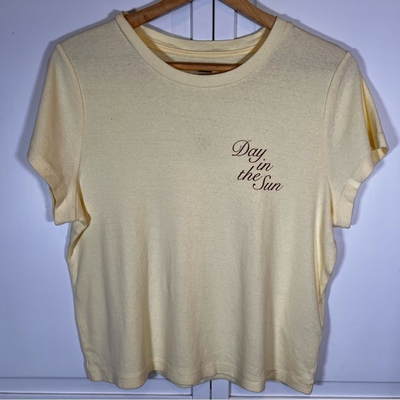 Madewell | NWT | women’s | Day in the Sun | Graphic Tee | Yellow | Size XL - Picture 3 of 8